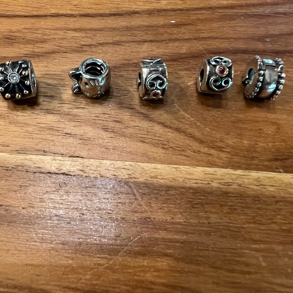 Pandora Sterling Silver Bracelet with Charms - Picture 11 of 12